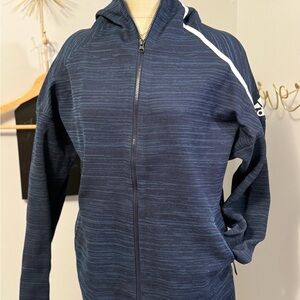 Adidas Parley Dark Blue Knit Hoodie size Large